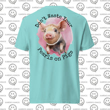 Load image into Gallery viewer, Pearls on Pigs Comfort Color T Shirt