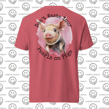 Load image into Gallery viewer, Pearls on Pigs Comfort Color T Shirt