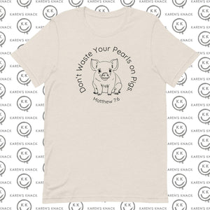 Pearls on Pigs Bella+Canvas  Lightweight Shirt