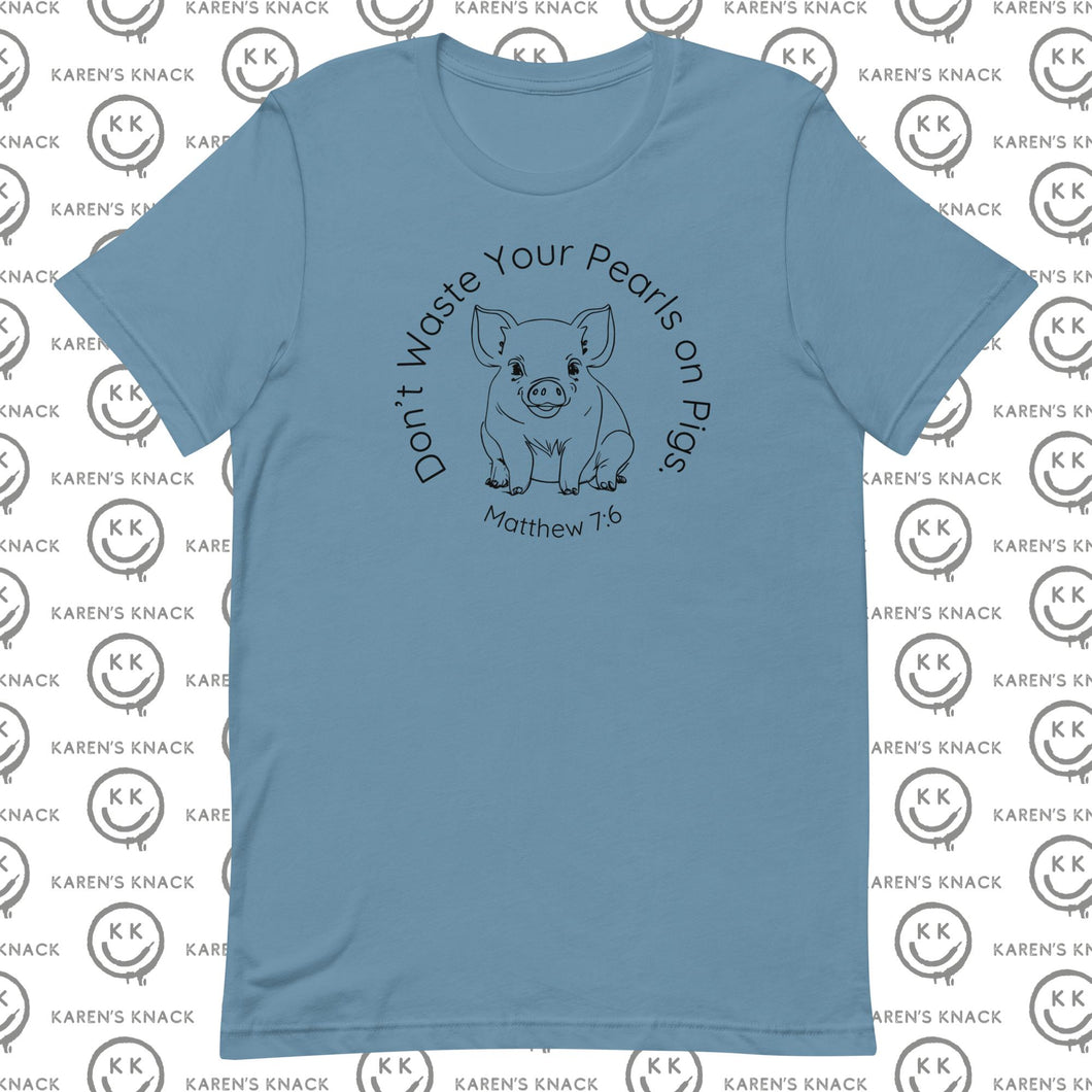 Pearls on Pigs Bella+Canvas  Lightweight Shirt